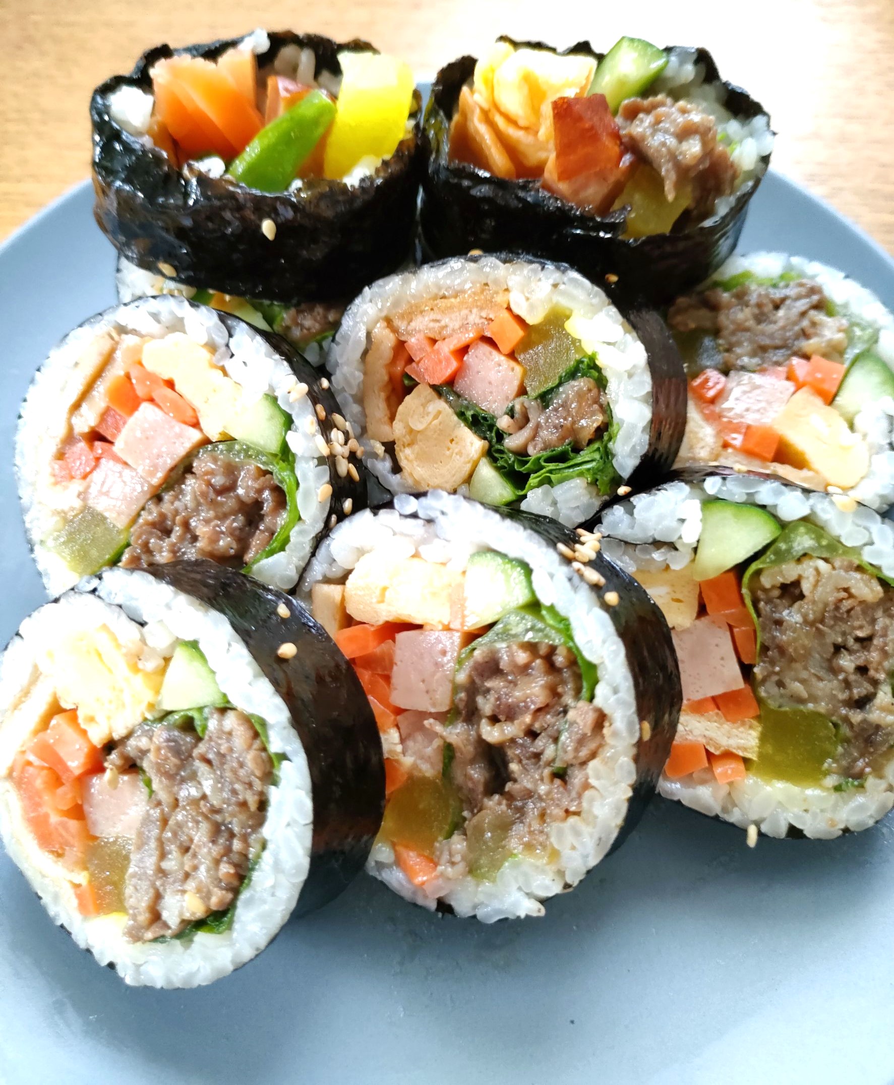 韓国風海苔巻き キンパおいしいお米でおいしい料理 美人食堂のレシピ