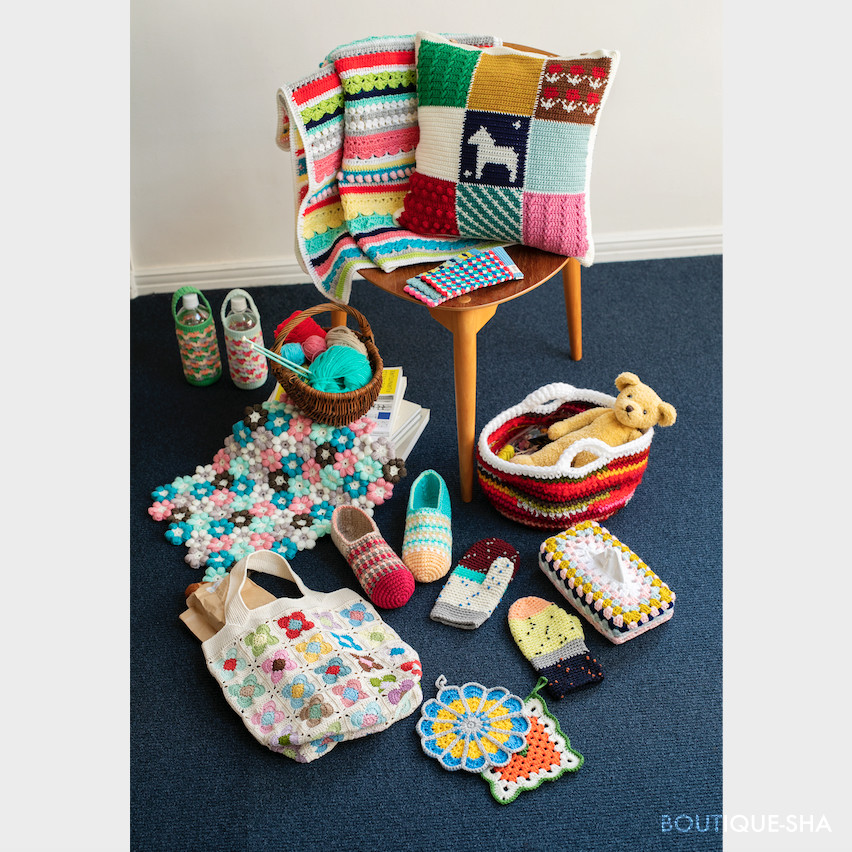 余り糸活用 ポーチを編み始めました☆The rest of the yarn. Started knitting the porch