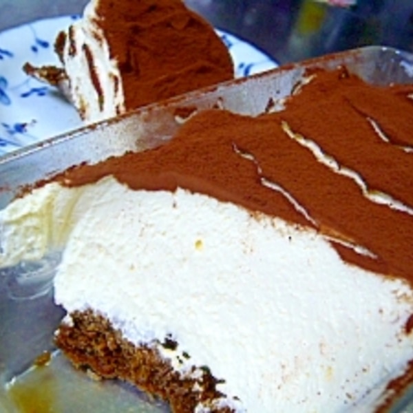 ふんわりとろける♪ ティラミス風レアチーズケーキ