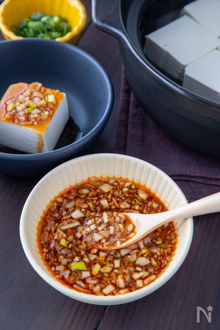 湯豆腐のたれ＊ねぎ醤油