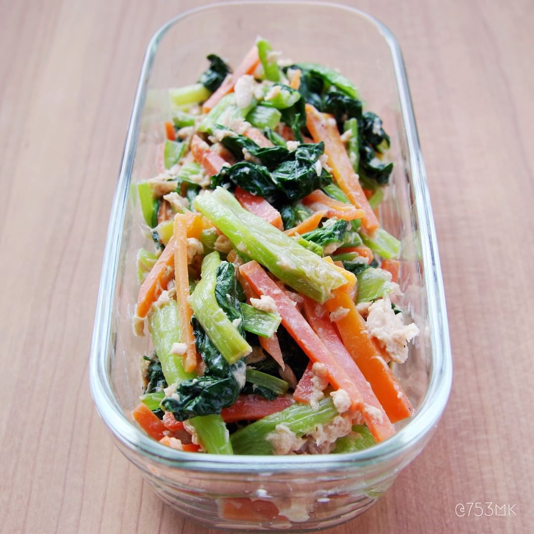 小松菜とツナの小鉢