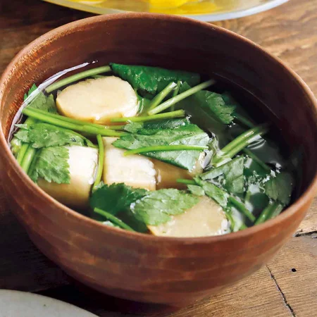 青空レストラン たま麩のお吸い物の作り方。愛知県岡崎市 麸屋藤のたま麩凛とした暮らし〜凛々と