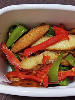 意外に合うんです♡ピーマンとみょうがのおかか和え