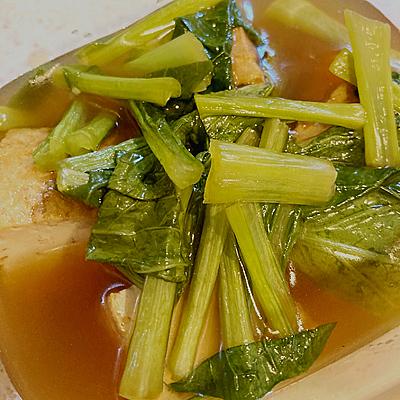 小松菜と厚揚げの煮びたし