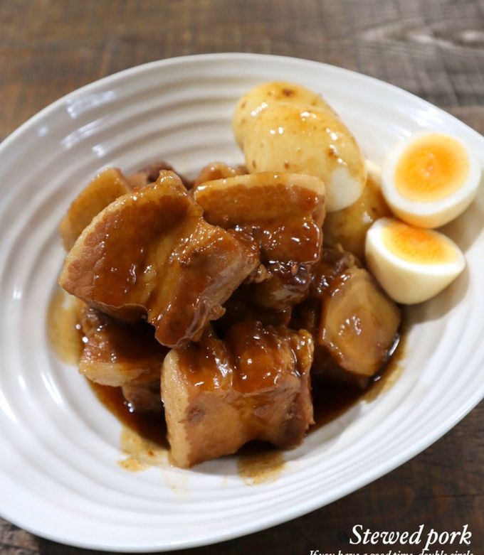 三枚肉の豚角煮 炊飯器