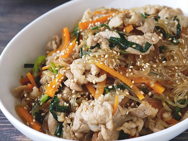 レンジでラクラク♪『豚こまとたっぷり野菜の味噌チャプチェ』 作り置き＊お弁当＊レンジ: 作り置き＆スピードおかず de おうちバル 〜yuu'sstylish bar〜 Powered by ライブドアブログ