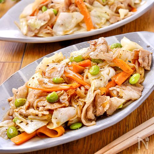 肉野菜炒め 忙しい時のお助けレシピ