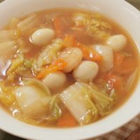 白菜消費に!手羽中と白菜のあっさり煮