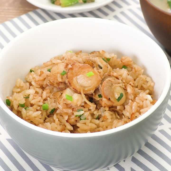 ホタテとねぎの炊き込みご飯のレシピ - 榎本美沙のレシピサイト「ふたりごはん」発酵食品、季節料理のレシピ