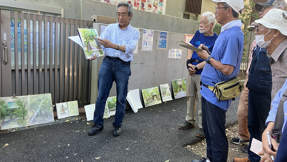 所沢市ホームページ 令和5年5月号 笠原秀夫さん（所沢市子ども写生大会実行委員会長）