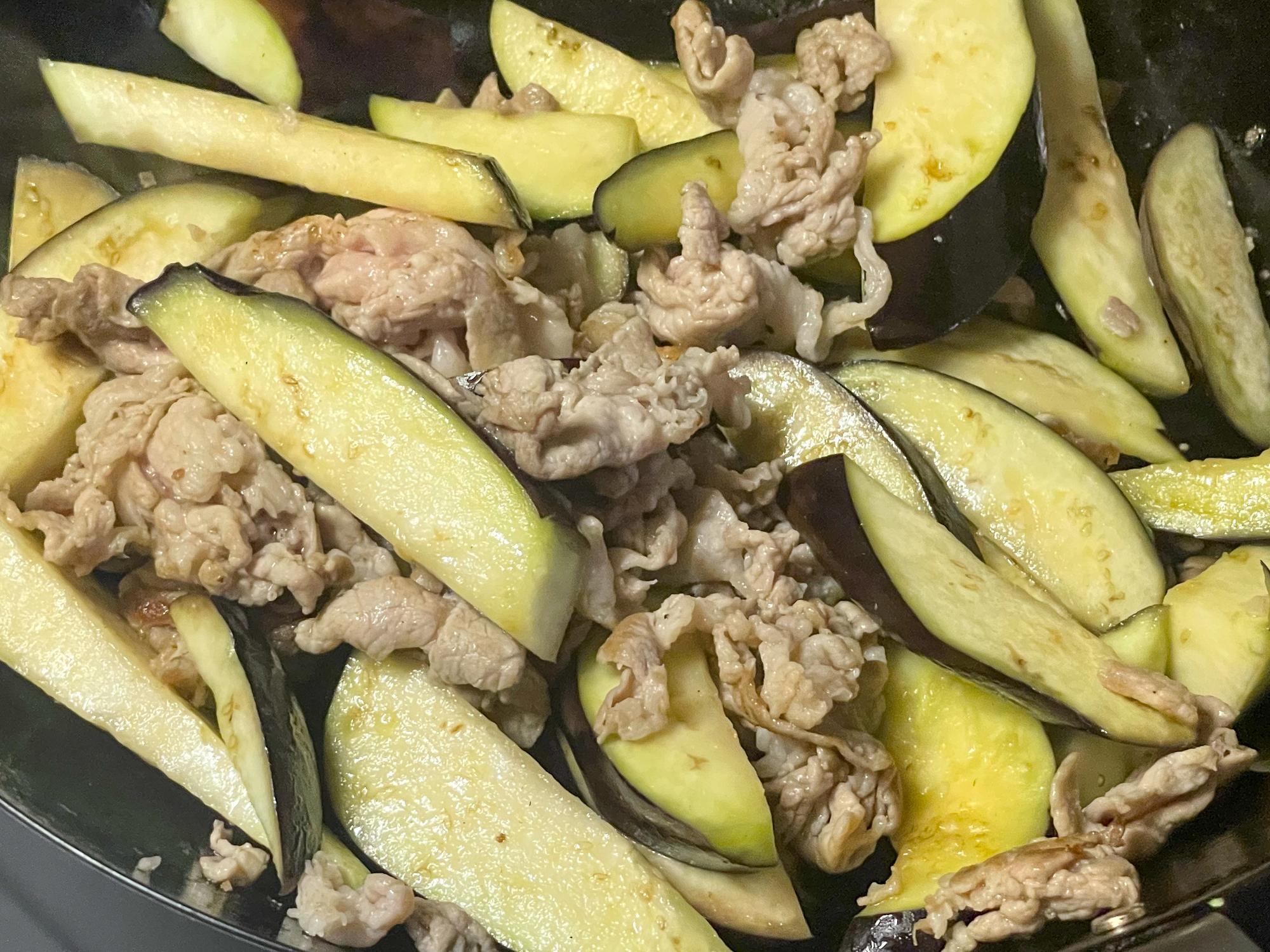 豚肉の焼きなすポン酢