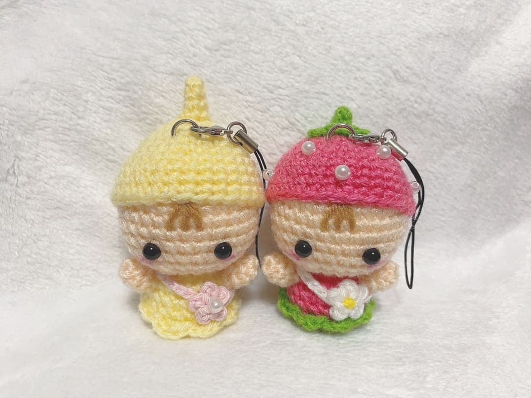 ホットケーキあみぐるみメジャー ホットケーキ巻き尺．あみぐるみ．ホットケーキ2段 - メルカリ