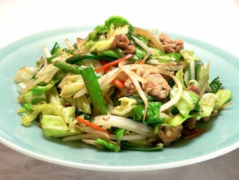 有機にらたっぷり！おいしい野菜炒めレシピ - 大地と自然の恵みGIFTS FROM MOTHER NATURE