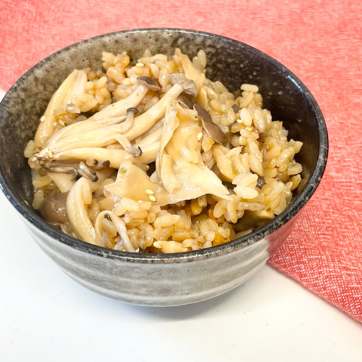 バター香る エリンギの炊き込みごはん