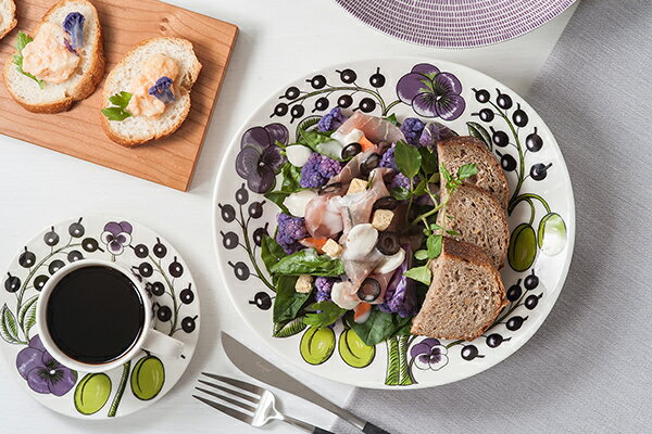 楽天市場お買い物マラソン クーポン対象 アラビア パープル パラティッシ オーバルプレート 22×25cmARABIA Paratiisi※北欧食器 洋食器 ギフト プレゼント パーパラ レンジ可 オーブン可 食洗機可 楕円 ワンプレート : プロキッチン