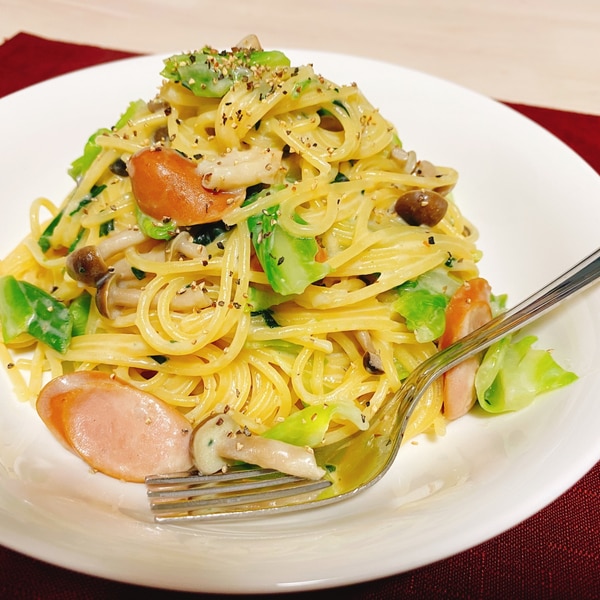 ワンパンで超簡単!生クリームなしでもめちゃ旨!『きのこクリームパスタ』の作り方 - てぬキッチン