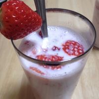ミキサー無しで！いちごみるく