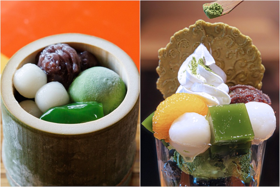 宇治抹茶デザートプレート」が本日より 祇園四条店茶房にて販売開始しております。 伊藤久右衛門を代表するスイーツを少しずつ味わえる 贅沢なプレート。グランシェフのスペシャリテ2種、 大福や生チョコ、ミニパフェ。 伊藤久右衛門渾身のスイーツを 一皿で堪能いただけ