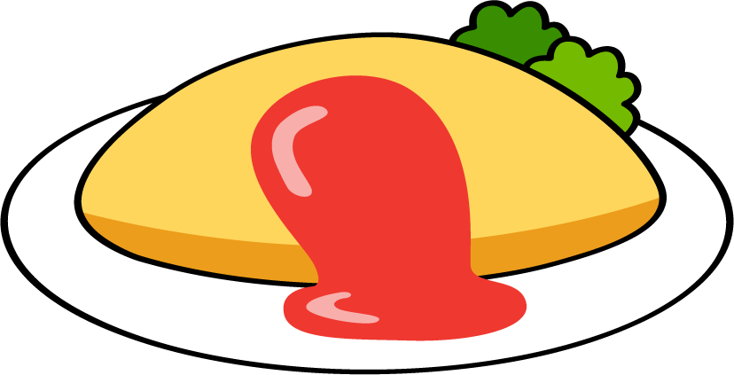 ケチャップをかけたオムレツ イラスト素材6584266- フォトライブラリ