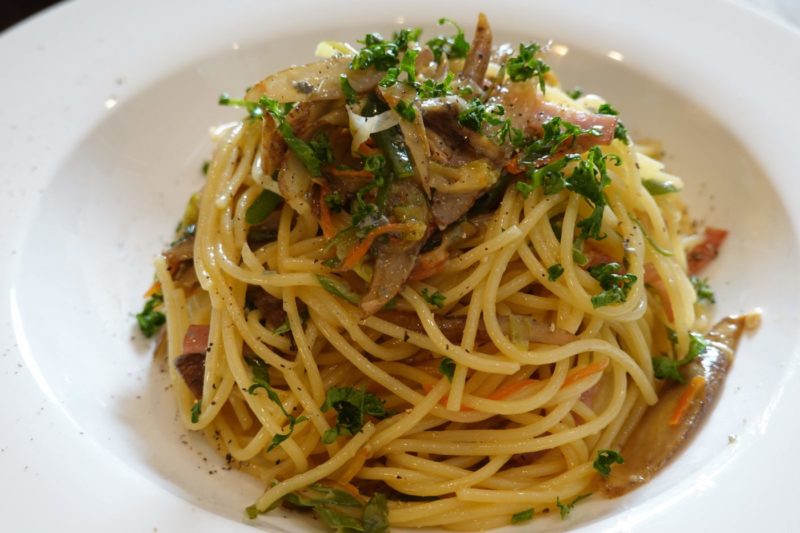 カリフラワーとゴルゴンゾーラチーズのファルファーレ