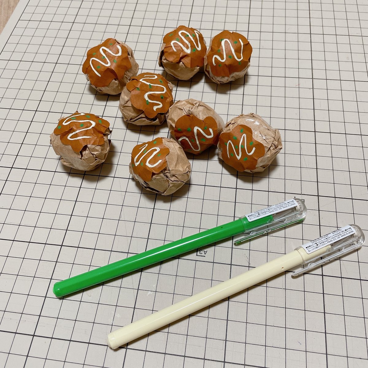 たこ焼き 夏祭り お家縁日 保育園 幼稚園 高齢者施設 製作キット 壁面 - MINJUUUU'S GALLERYminne byGMOペパボ国内最大級のハンドメイド・手作り通販サイト