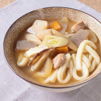 試合当日の朝ごはん簡単エネルギー補給!卵とじ豆腐うどんのレシピ