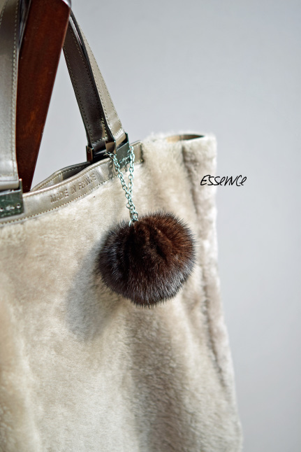 エコファー ぽんぽんアニマルファーチャーム Resin