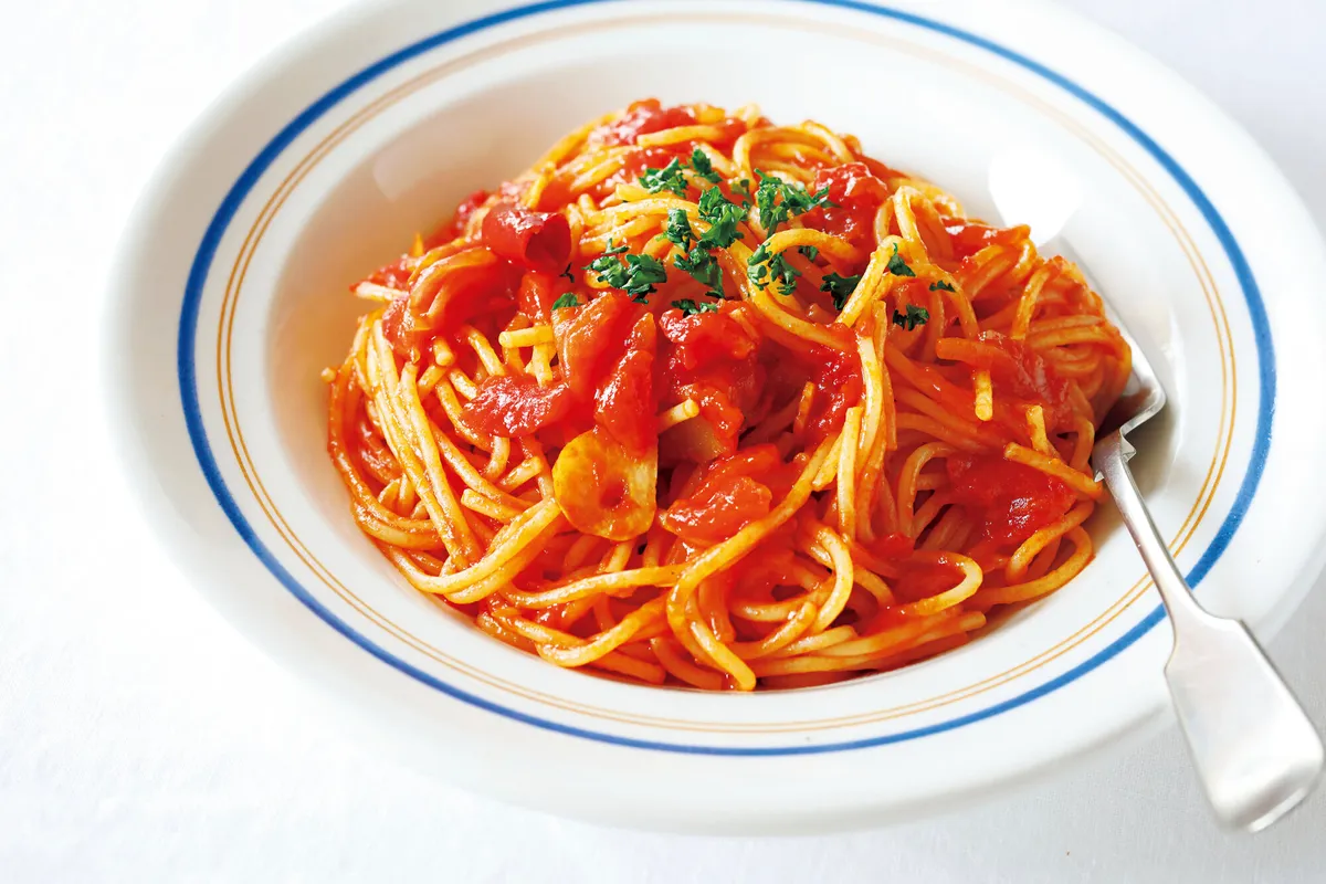 ワンパン15分！トマトクリームパスタ ツナ缶&トマト缶で♪