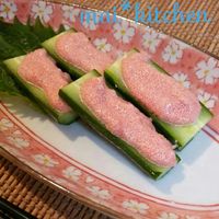 「中華明太きゅうり」を食べたいと思ったら『🥒』とコメントしてください😊, きゅうりは蛇腹切りにすることで味が染み込みやすくなります✨,きゅうりのシャキシャキ食感と中華風のタレが絡みあってとても美味しいです！, 時間が無い時でも簡単に作れておすすめです😊👍,かねふくの明太子は粒だちが違う✨, 是非かねふくの明太子で味わってみてください😌, ＊＊＊＊＊＊＊＊＊＊＊＊＊＊＊＊＊＊＊＊＊＊,
