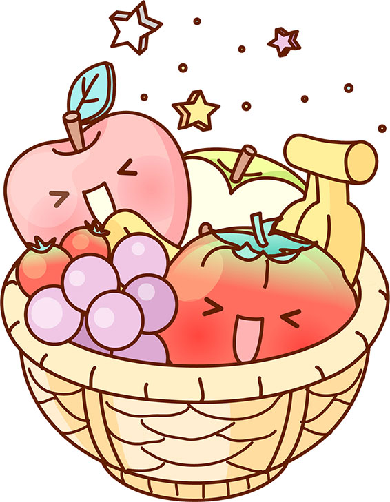 いちごのフリーイラスト - かわいいフルーツ無料素材 - チコデザ