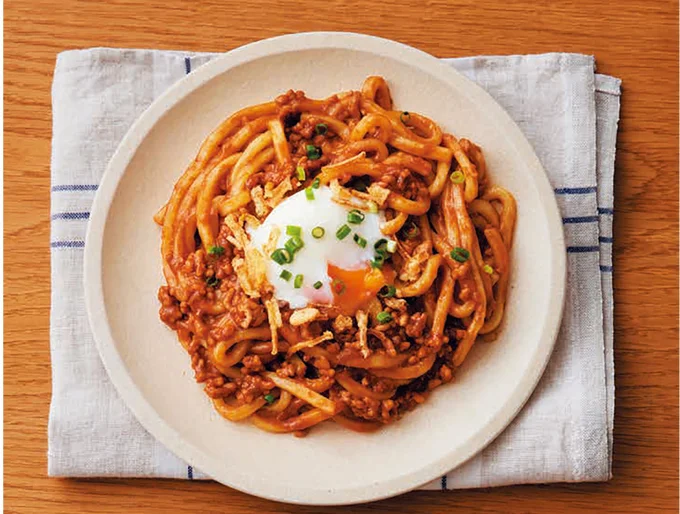 レンジで簡単！汁なし具なし★カレーうどん