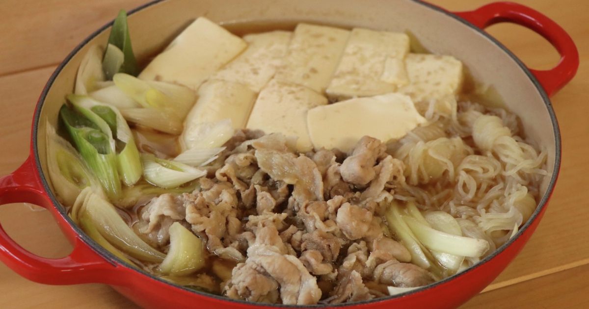 めんつゆでお手軽 肉豆腐