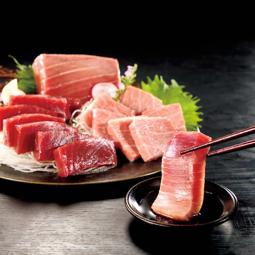 豊洲市場直送！ 鮪仲卸「尾寅 おとら 」本まぐろ詰合せ 年末お届け3種セット通販 - ディノス