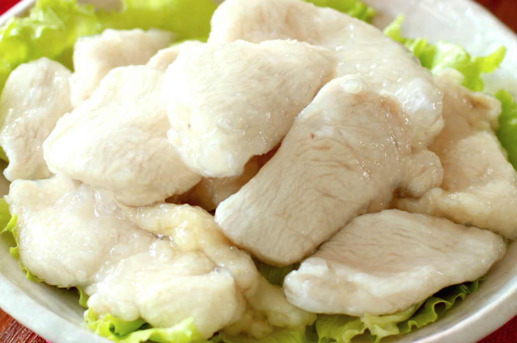 茹で鶏で☆子供も食べられる♪簡単たれのよだれ鶏