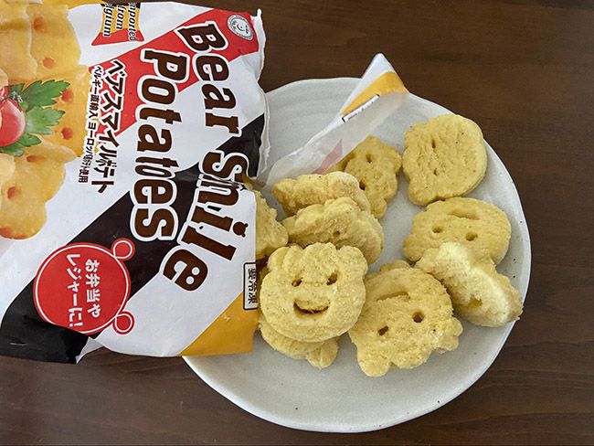 業務スーパーの冷凍「ベアスマイルポテト」はトースターで温めてもおいしい！ちょい足しアレンジも紹介イチオシichioshi