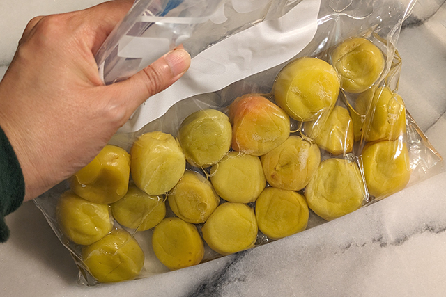 ジップロックで梅干し干さないTikTok