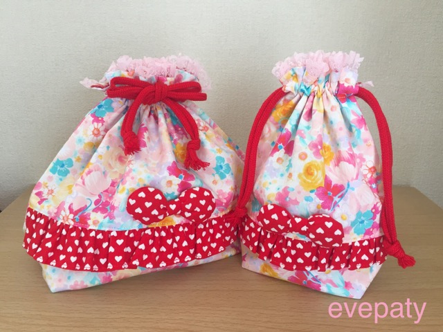 裏地なし お弁当袋の作り方 巾着袋タイプnunocoto fabric