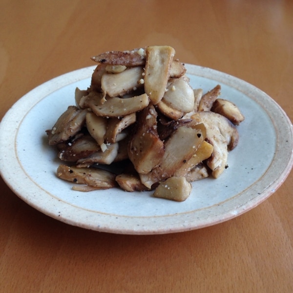 MOTTAINAIレシピ 椎茸の軸で黒胡椒炒めMOTTAINAI もったいない モッタイナイ