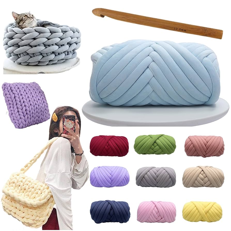 100均毛糸 コットンヤーンで夏用ニット帽♪ 輪ばりDont feel, just think