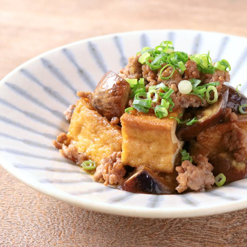 なすと豚肉の揚げ浸し