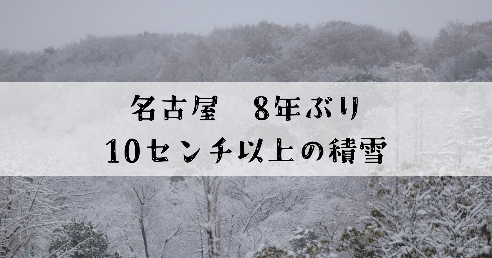 クリスマス寒波が早めの可能性も…「暖冬“だからこそ”雪に注意」2016年は名古屋高速が全面通行止の大雪に | 東海テレビNEWS