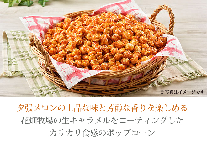花畑牧場 生キャラメルプレミアムポップコーン ～夕張メロン生キャラメル～ 90g通販花畑牧場直営オンラインショップ