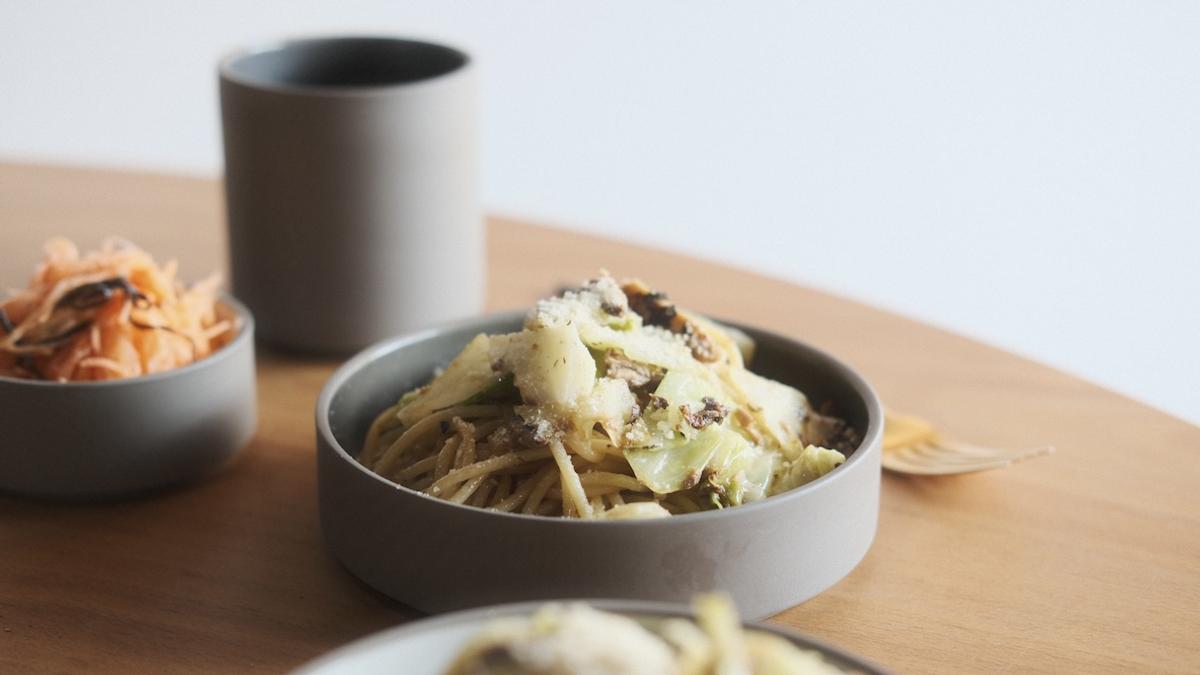 オイルサーディンで やみつきキャベツ