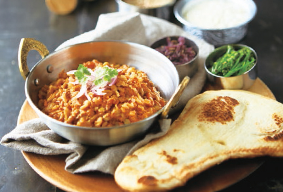 ル・ピュイ産レンズ豆と季節の野菜のカレ