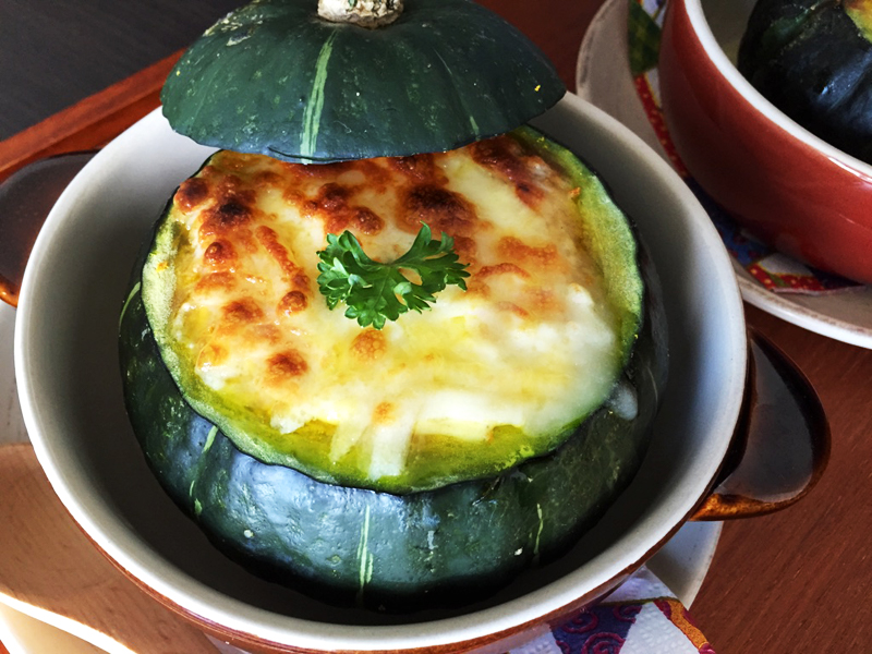 坊ちゃんかぼちゃ 簡単＆華やか♪丸ごとグラタン