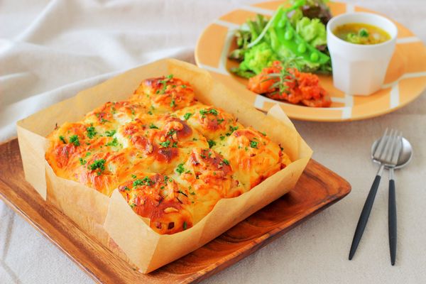 HBで簡単!ベーコンチーズパン♪