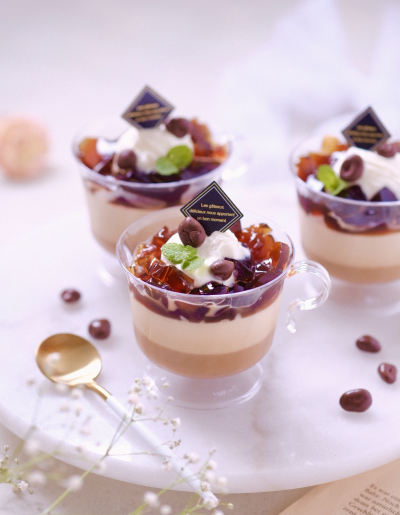 アガーで作るコーヒーゼリ