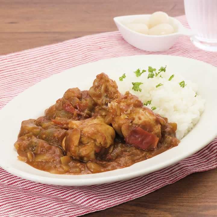 無水♡トマトキーマカレー作り置き 冷凍保存 レンジ