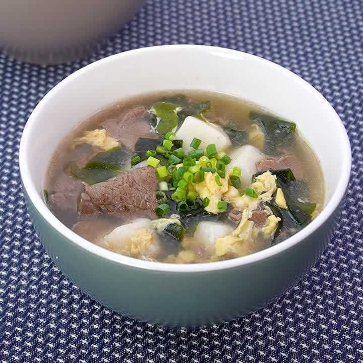 じゅわっとだし染みる餅スープ