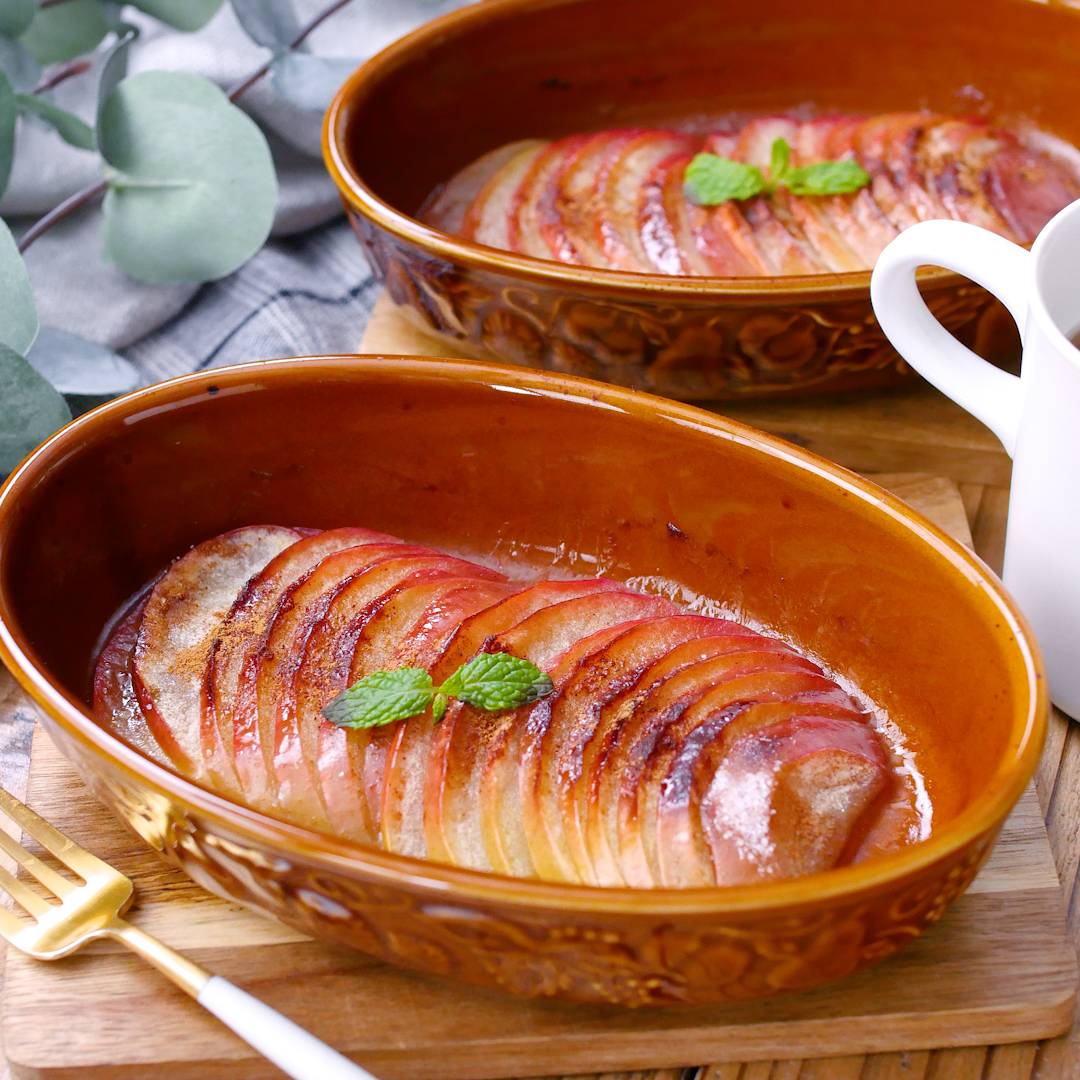 レシピ オーブンで簡単！丸ごと焼きリンゴの作り方Becoming me